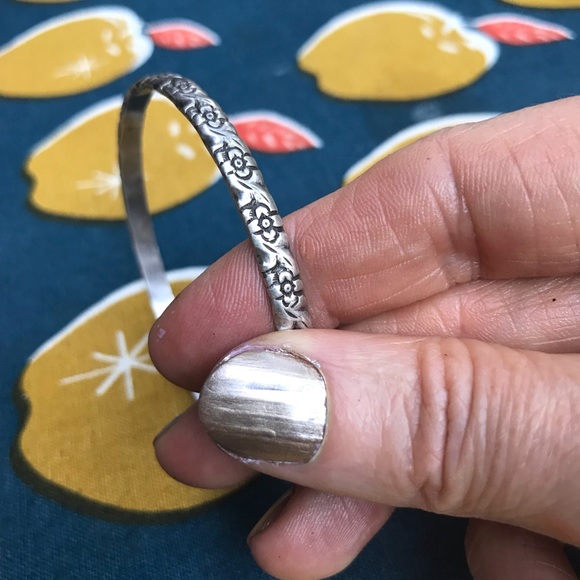 Gugliarmo Cini Sterling Silver Vintage Bangle Bracelet - Picture 6 of 12